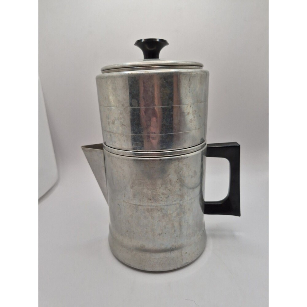 Vintage Comet 4-Cup Pour Over Coffee Pot Camping Aluminum MCM